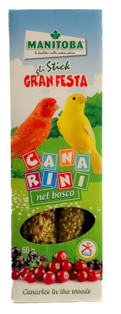 STICKS CANARINI NEL BOSCO MANITOBA - gr 60 (gr 30 x pz 2)