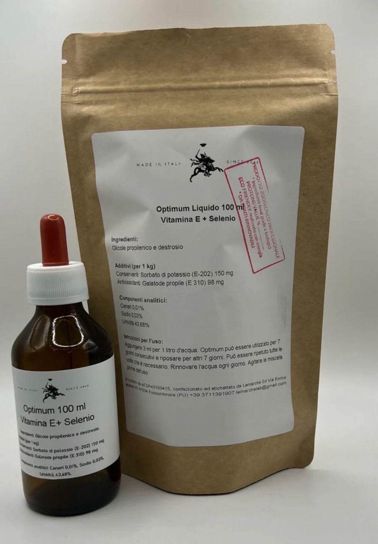 Optimum liquido 100 ml .Vitamin E + Selenium